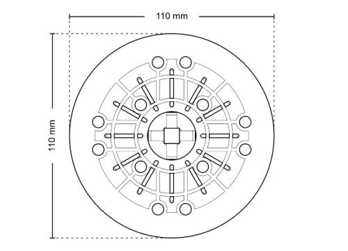 Głowica samopoziomująca do STANDARD wys.16mm